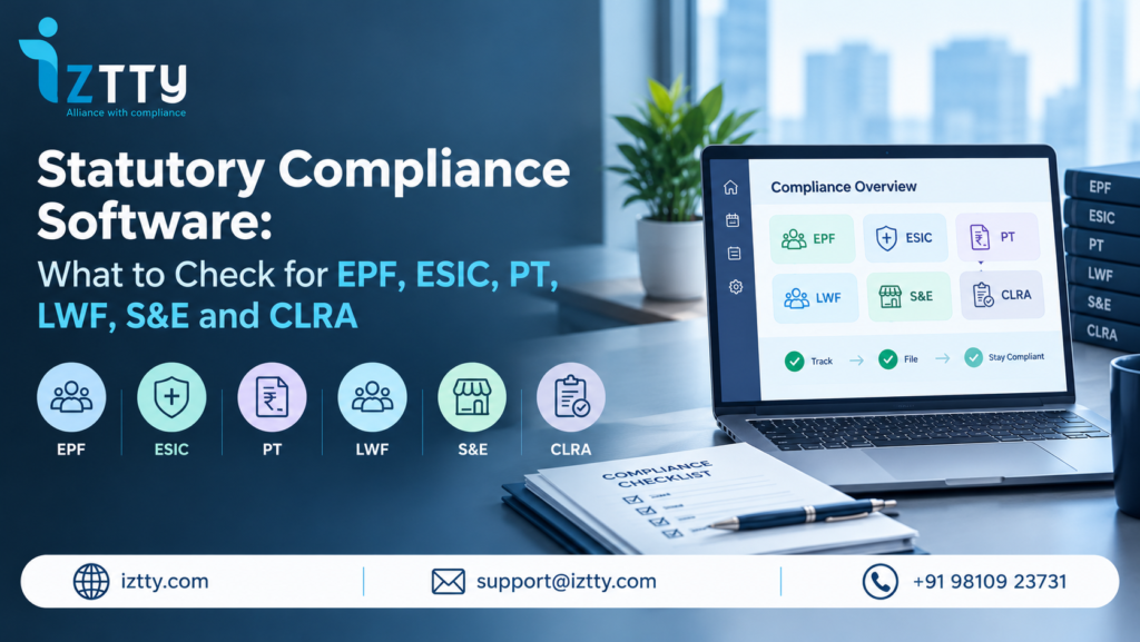 Statutory Compliance Software: What to Check for EPF, ESIC, PT, LWF, S&E and CLRA